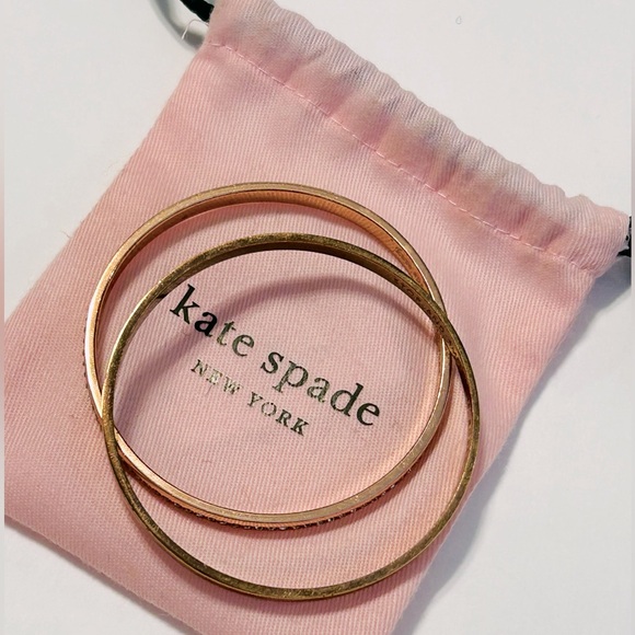 kate spade ♠️ Rose Gold Tone Bangle Set - Picture 7 of 10